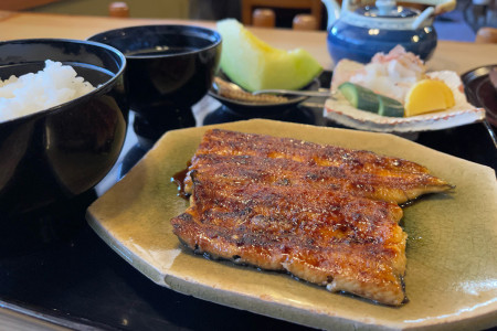 Try the unagi lunch plate at Koyama Castle Tower.